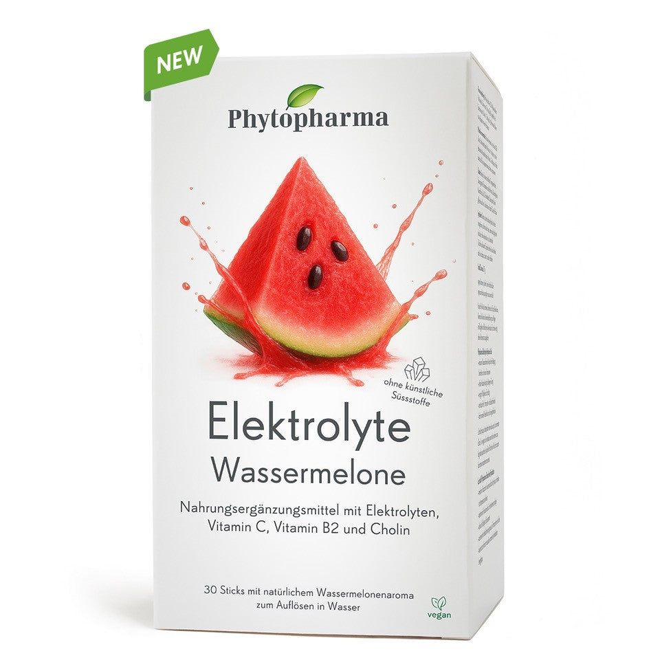 Phytopharma Elektrolyte Wassermelone Sticks 30 Stk Packung – Nahrungsergänzungsmittel für den Elektrolythaushalt bei der Web-Drogerie Brunner