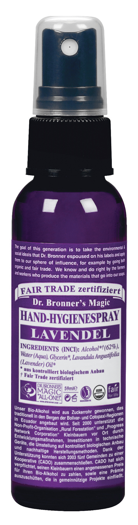 Dr. Bronners Bio Handhygienespray 60ml