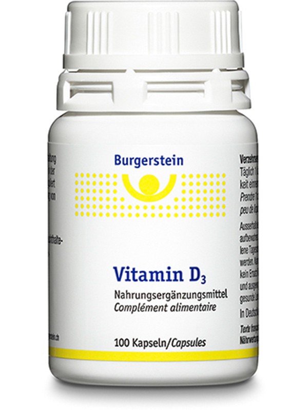 Burgerstein Vitamin D3 Kaps 600 IE 100 Stk